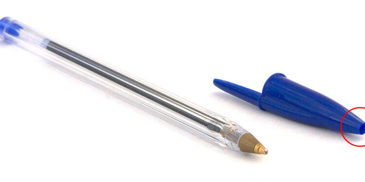 HAVE YOU EVER WONDERED WHY THERE IS A HOLE IN THE COVER OF A BIC PEN AND OTHER BRANDS’ PENS?